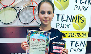 Вітаємо Пужаєнко Олександру із перемогою у втішному турнірі "Tennis park tour"